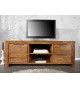 Meuble TV 135 cm, bois massif Sesham