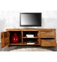 Meuble TV 135 cm, bois massif Sesham