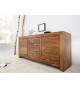 Meuble buffet 135 cm, bois massif Sesham
