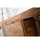 Meuble buffet 135 cm, bois massif Sesham