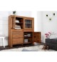 Buffet vaisselier vitré bois massif Sesham