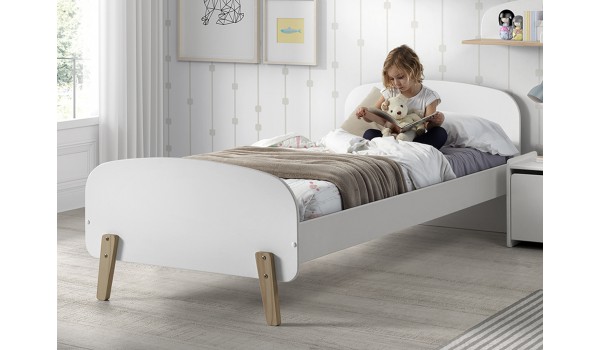Lit mixte style scandinave 90x200 cm