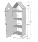 Armoire de chambre enfant style cabanon