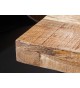 Table en bois de manguier - Pied en U noir