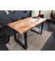 Table en bois de manguier - Pied en U noir