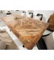 Table en bois de manguier - Pied en X noir