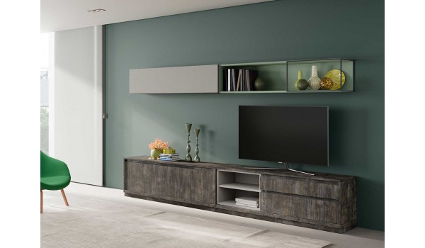Grand meuble TV bas et mural design