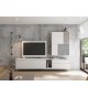 Meuble TV panneau TV orientable et meuble mural