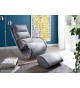 Fauteuil relax avec repose pieds design