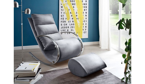 Fauteuil relax avec repose pieds design