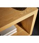 Bibliothèque étagère en bois et métal moderne