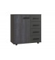 Commode moderne 4 tiroirs - 1 Porte