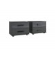 Armoire miroir 5 portes 6 tiroirs / Lit et chevets