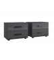Armoire miroir coulissantes 2 portes / Lit et chevets
