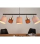 Suspension luminaire 5 abat-jours