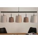 Suspension luminaire 5 abat-jours
