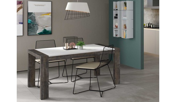 Table à manger extensible 2 allonges papillons