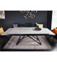 Grande table en céramique effet marbre 180-260 cm
