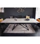 Grande table en céramique effet marbre 180-260 cm