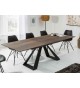 Table en céramique aspect chêne 180-230 cm