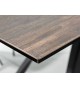 Table en céramique aspect chêne 180-230 cm