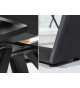 Table en céramique aspect chêne 180-230 cm