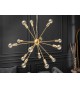 Luminaire design en métal doré