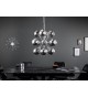 Luminaire contemporain 12 boules d'argents