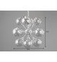 Luminaire contemporain 12 boules d'argents