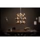 Luminaire contemporain 12 boules d'argents