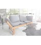 Banc de jardin en bois acacia avec coussin