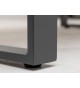 Table de jardin composite et aluminium 123 cm