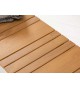 Table de jardin composite et aluminium 123 cm