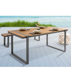 Table d'extérieur composite et aluminium 180 cm