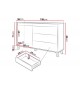 Buffet moderne bois et gris pas cher