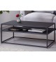 Table basse noire en métal