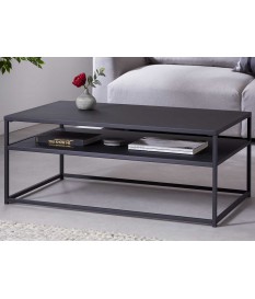 Table basse noire en métal