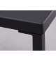 Table basse d'appoint noire en métal