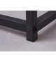 Table basse d'appoint noire en métal