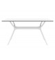 Table d'extérieur et d'intérieur blanche design