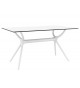 Table d'extérieur et d'intérieur blanche design