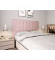 Tête de lit pas cher en tissu rose 140 cm