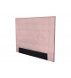 Tête de lit pas cher en tissu rose 140 cm