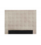 Tête de lit pas cher en tissu beige 140 cm
