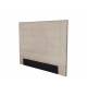 Tête de lit pas cher en tissu beige 140 cm