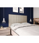 Tête de lit pas cher en tissu beige 140 cm