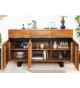 Buffet moderne en bois d'Acacia et métal