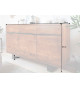 Buffet moderne en bois d'Acacia et métal