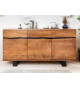 Buffet moderne en bois d'Acacia et métal