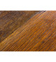 Table bois recyclé brun piétement en X métal noir